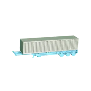 Container Chassi 40ft blau lang mit Container