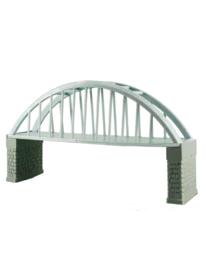 Spur N Stahlbrücke Bogenbrücke eingleisig