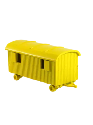 Spur TT Bauwagen zweiachsig gelb