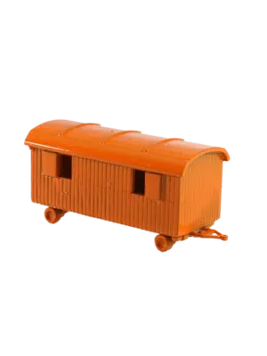 Spur TT Bauwagen zweiachsig orange